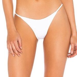 L*Space Jay Bitsy Bikini Bottom in White Size M